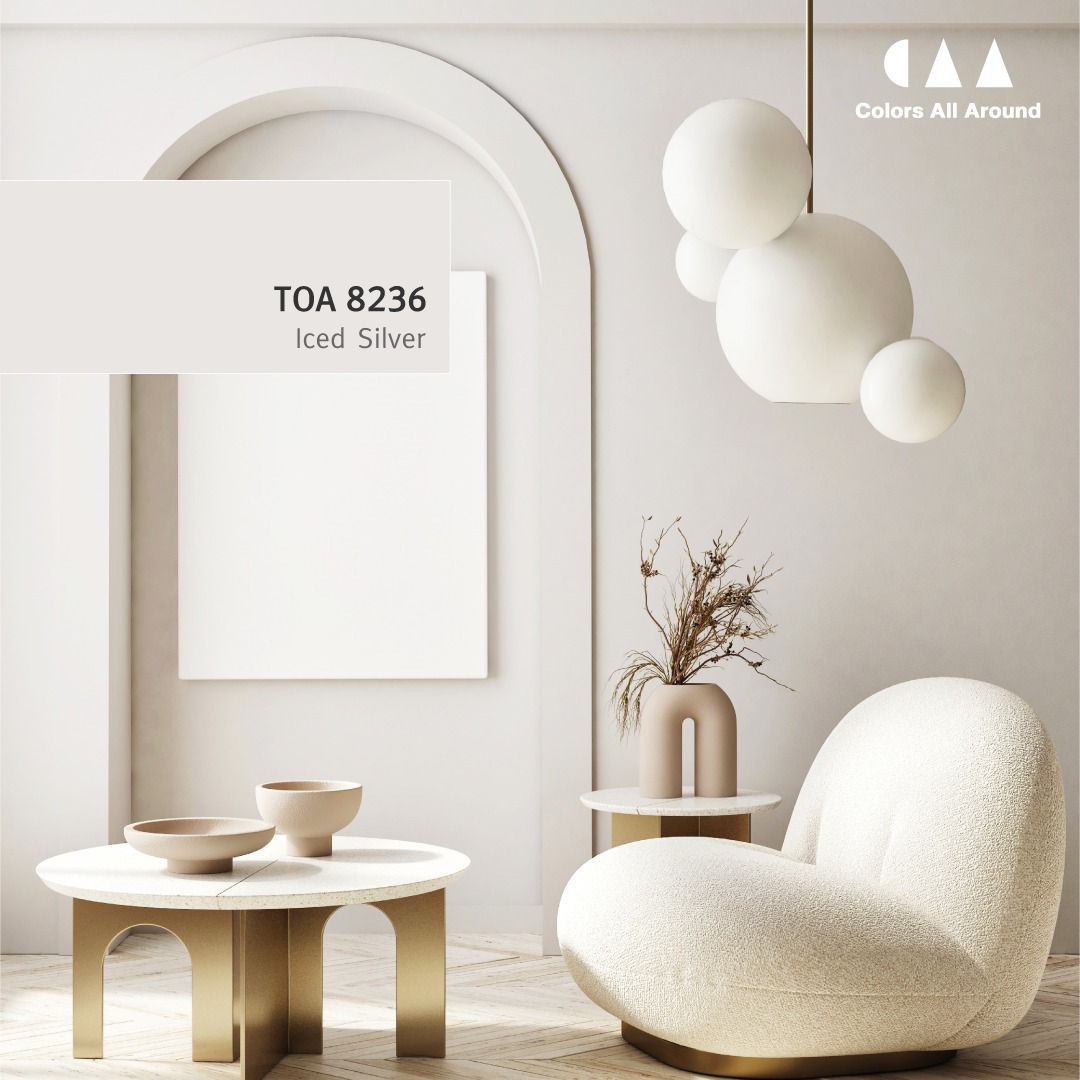 สีทาบ้านสีขาวสวยๆ TOA 8236