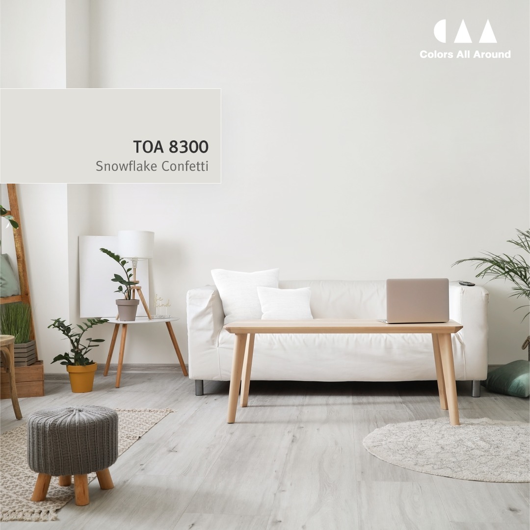 สีทาบ้านสีขาว TOA 8300