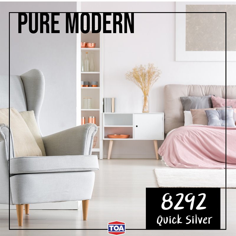 สีทาบ้านสีขาวโทนเย็น