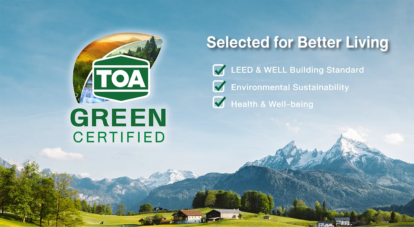 TOA GREEN CERTIFFIED