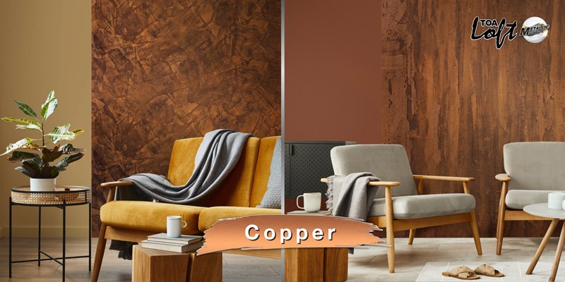 สีสร้างลาย ทีโอเอ ลอฟท์ เมทัลลิค คอปเปอร์ (TOA Loft Metallic Copper)