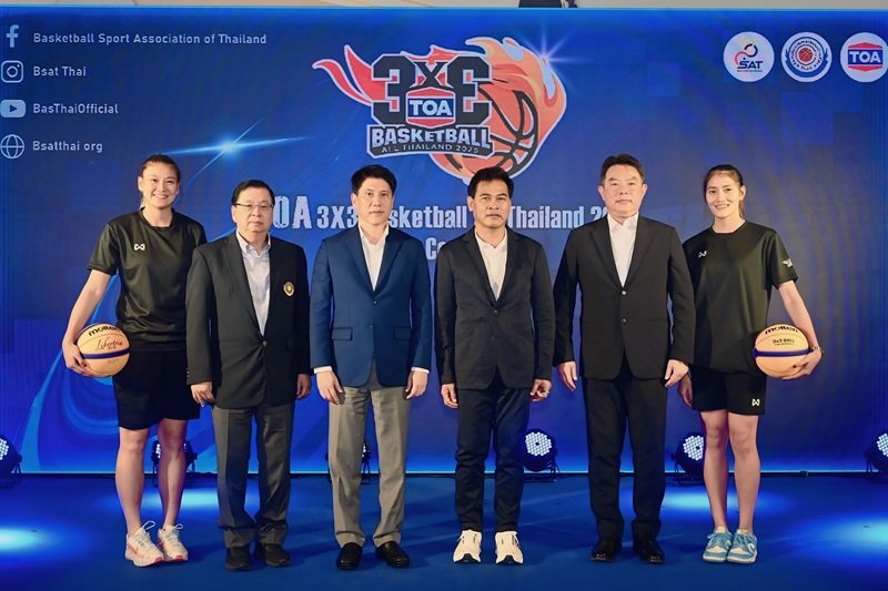 TOA จับมือสมาคมบาสฯ ระเบิดศึก ‘TOA 3x3 Basketball All Thailand 2025’ ต่อเนื่องปีที่ 3  จัดใหญ่ขึ้น เพิ่มรุ่นอายุ 23 ปี อัดฉีดเงินรางวัล กับ 10 สนามทั่วไทย