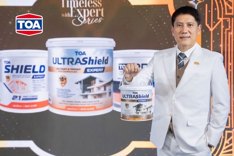 TOA พลิกโฉมวงการสี! รายแรกของไทย เปิดตัวสีพร้อมใช้ 2in1 ‘TOA EXPERT SERIES’ ทนสูงสุด 15 ปี ผนึกพันธมิตรภาคอสังหาฯ และโมเดิร์นเทรดชั้นนำ ส่งตรงถึงมือช่าง – เจ้าของบ้านทั่วประเทศ