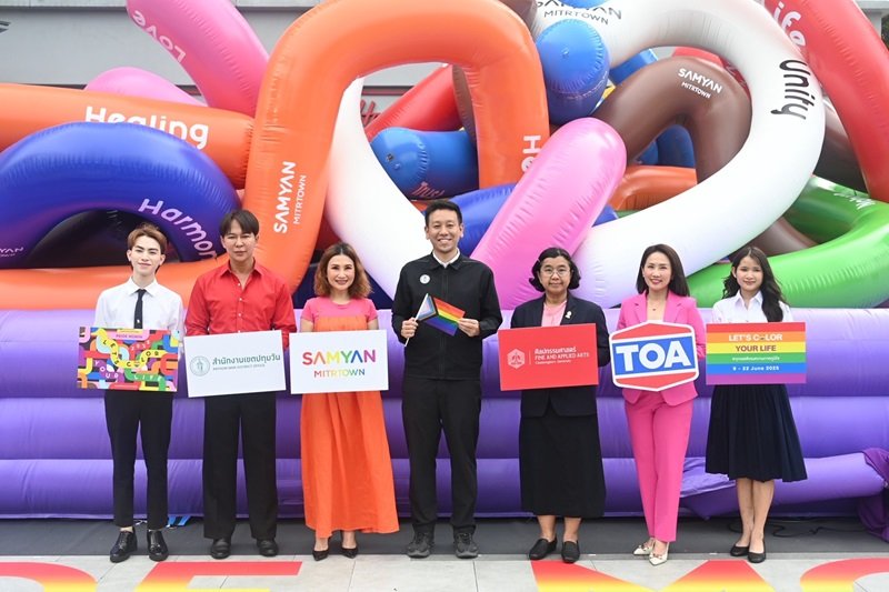 TOA ร่วมกับสามย่านมิตรทาวน์ และจุฬาฯ สร้างสรรค์ ‘Pride Crosswalk ทางม้าลายสีรุ้ง’ เฉลิมฉลอง Pride Month ด้วยสีสันแห่งความหลากหลาย