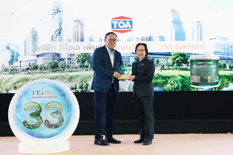 TOA ยืนหนึ่ง Green Ecosystem ไทย คว้าฉลาก EPD สูงสุด 33 รายการ พร้อมรับโล่ฉลากเขียว 25 ปีต่อเนื่อง ตอกย้ำผู้นำอุตสาหกรรมสีและวัสดุก่อสร้างเพื่อความยั่งยืน