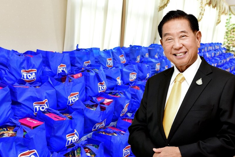 TOA ระดมมอบถุงยังชีพกว่า 65,000 ชุด ช่วยคนไทยฝ่าวิกฤตโควิด-19