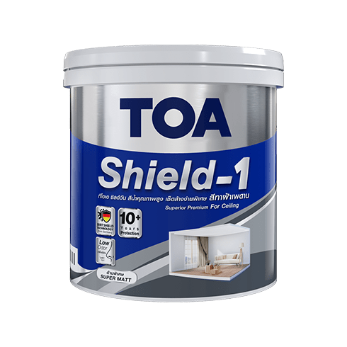 ทีโอเอ ชิลด์ วัน สีน้ำอะคริลิก สำหรับทาฝ้าเพดาน