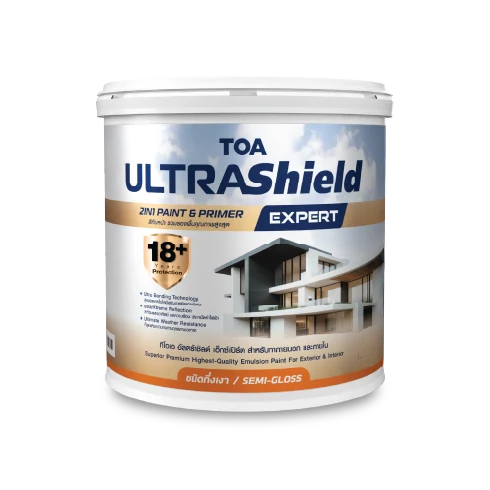 ทีโอเอ อัลตร้าชิลด์ เอ็กซ์เปิร์ต สำหรับทาภายนอกและภายใน ชนิดกึ่งเงา