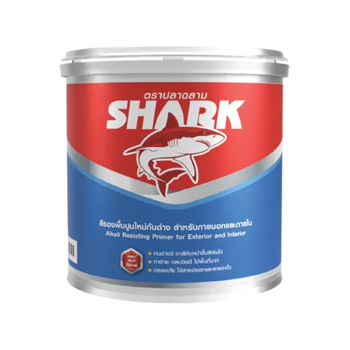ปลาฉลามสีรองพื้นปูนใหม่กันด่าง สำหรับทาภายนอกและภายใน