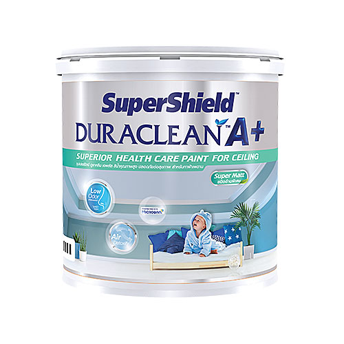 SuperShield Duraclean A Plus Acrylic Paint  For painting the ceiling