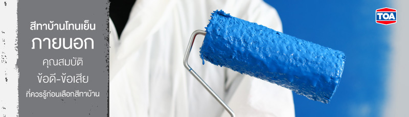 สีทาบ้านโทนเย็น คุณสมบัติ ข้อดี-ข้อเสีย ที่ควรรู้ก่อนเลือกสีทาบ้าน