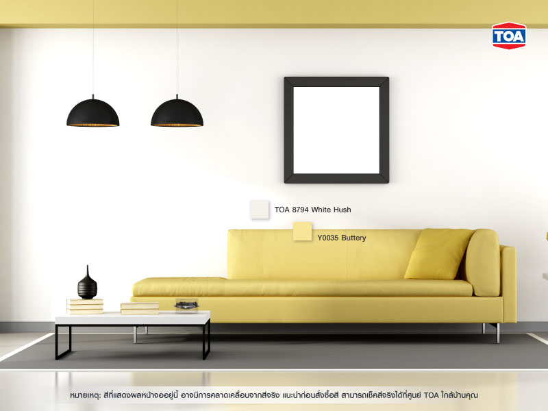 สีเหลืองกับสีขาว