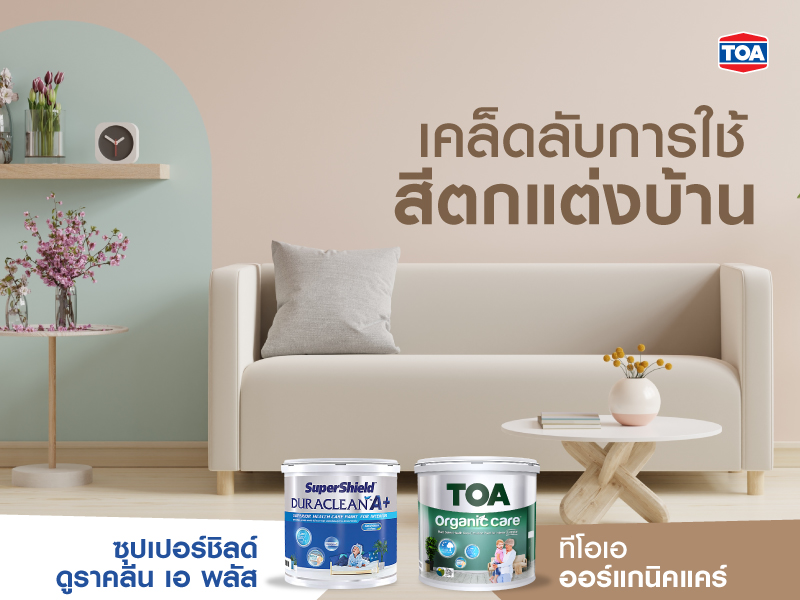 เคล็ดลับการใช้สีตกแต่งบ้าน