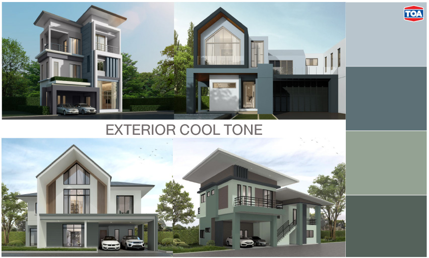 สี ทา บ้าน ภายนอก โทนเย็น