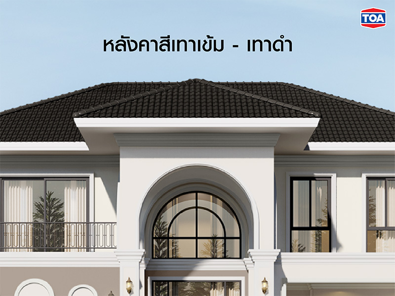 หลังคาสีเทา กลุ่มกระเบื้องหลังคาสีเทาเข้ม