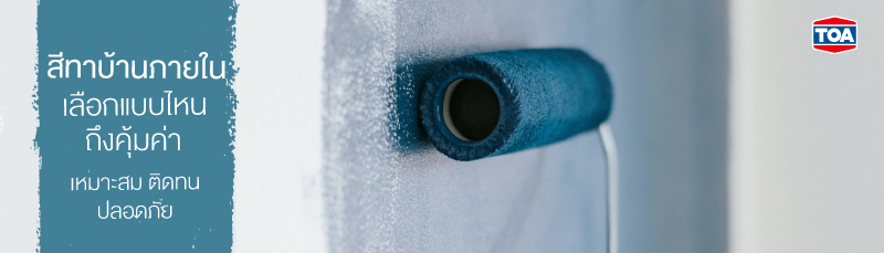 สีทาบ้านภายใน เลือกแบบไหนถึงคุ้มค่า เหมาะสม ติดทน ปลอดภัย