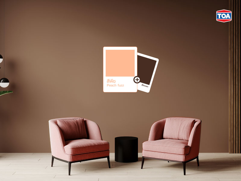 Peach Fuzz + Brown&rdquo; เทรนด์สีประจำปี 2024