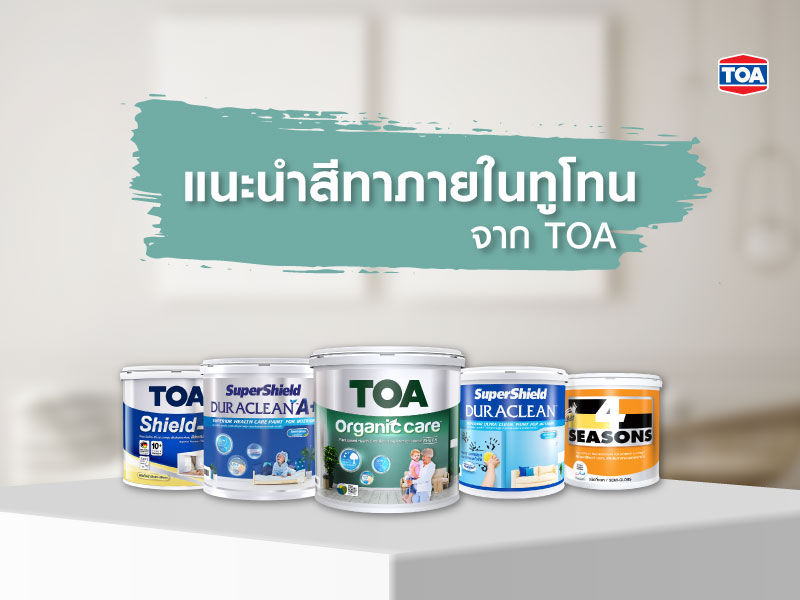 ผลิตภัณฑ์สีทาบ้านภายในทูโทนจาก TOA