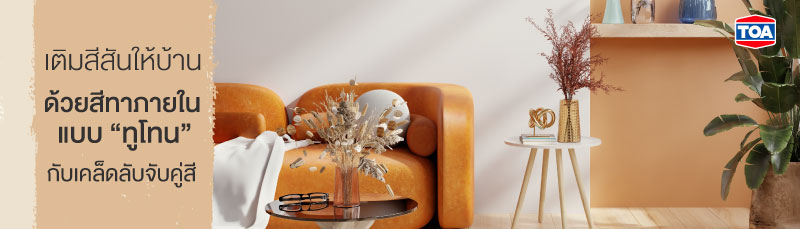 เติมสีสันให้บ้าน ด้วยสีทาภายในแบบ "ทูโทน" กับเคล็ดลับจับคู่สี