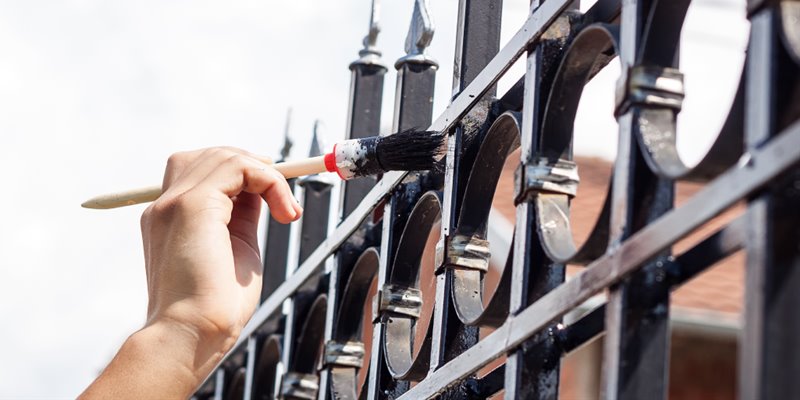 วิธีการทา สีรั้ว สีทาบ้านบ้าน ทาเหล็ก