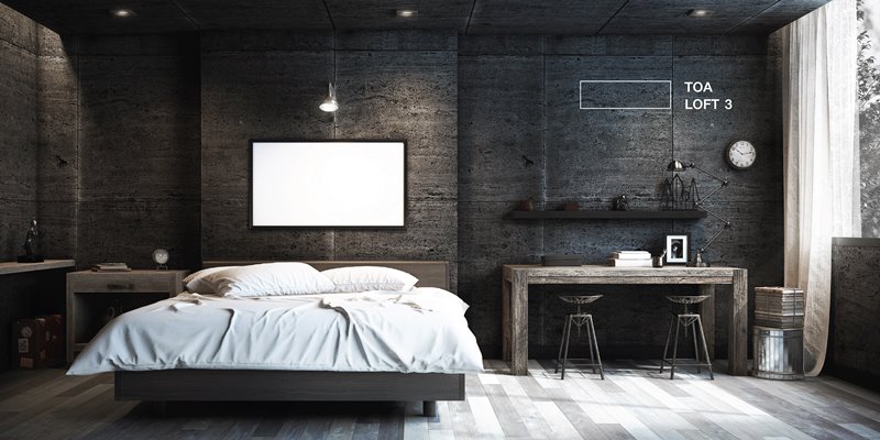 สีลอฟท์, สีปูนลอฟท์ ห้องนอนสีดำ