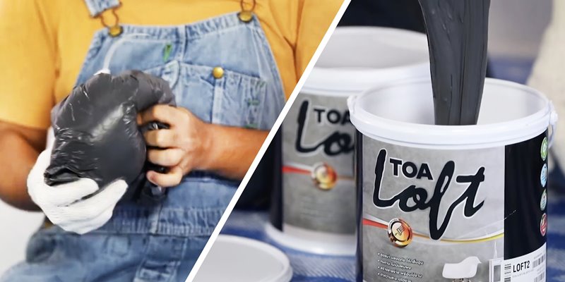 ขั้นตอนการทา สีลอฟท์, สีปูนลอฟท์ ด้วยตัวเอง