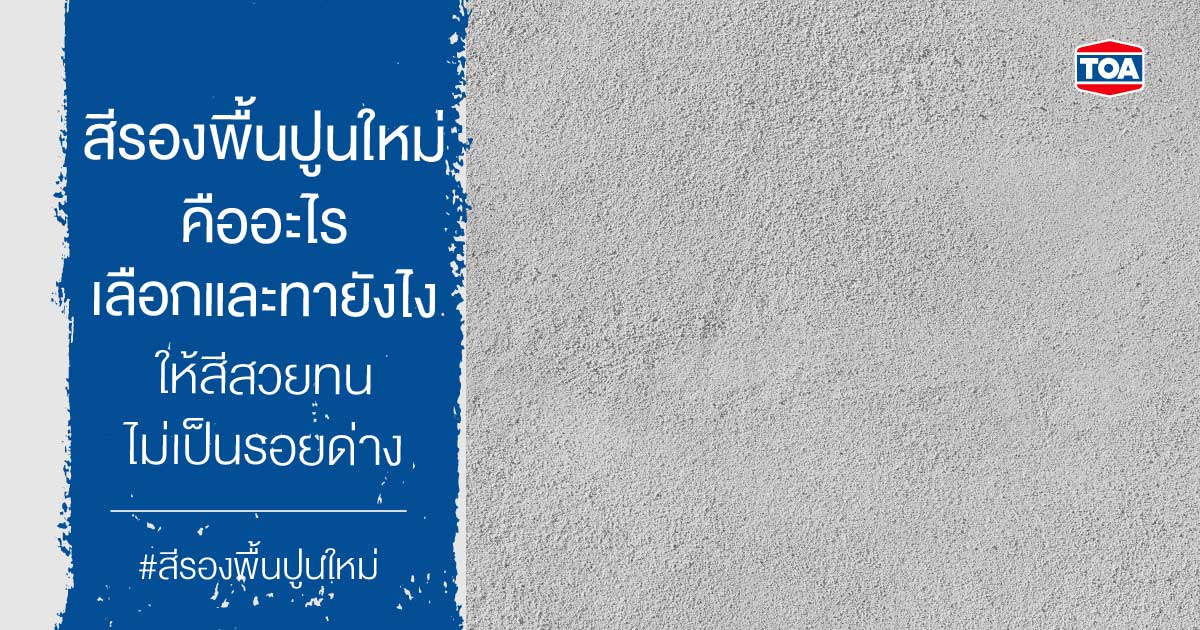 สีรองพื้นปูนใหม่ คืออะไร เลือกและทายังไงให้สีสวยทน ไม่เป็นรอยด่าง