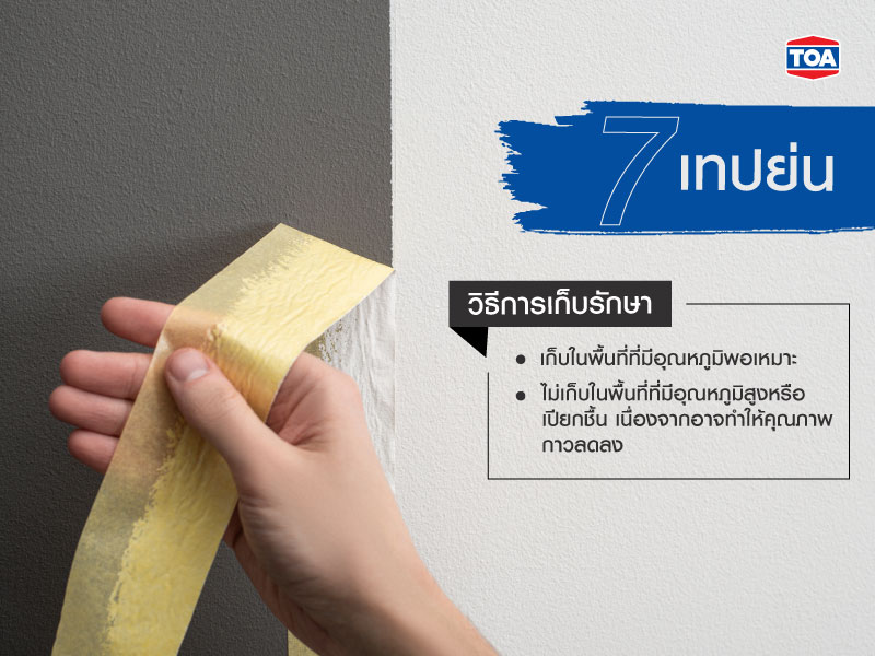 วิธีเก็บรักษาเทปย่น