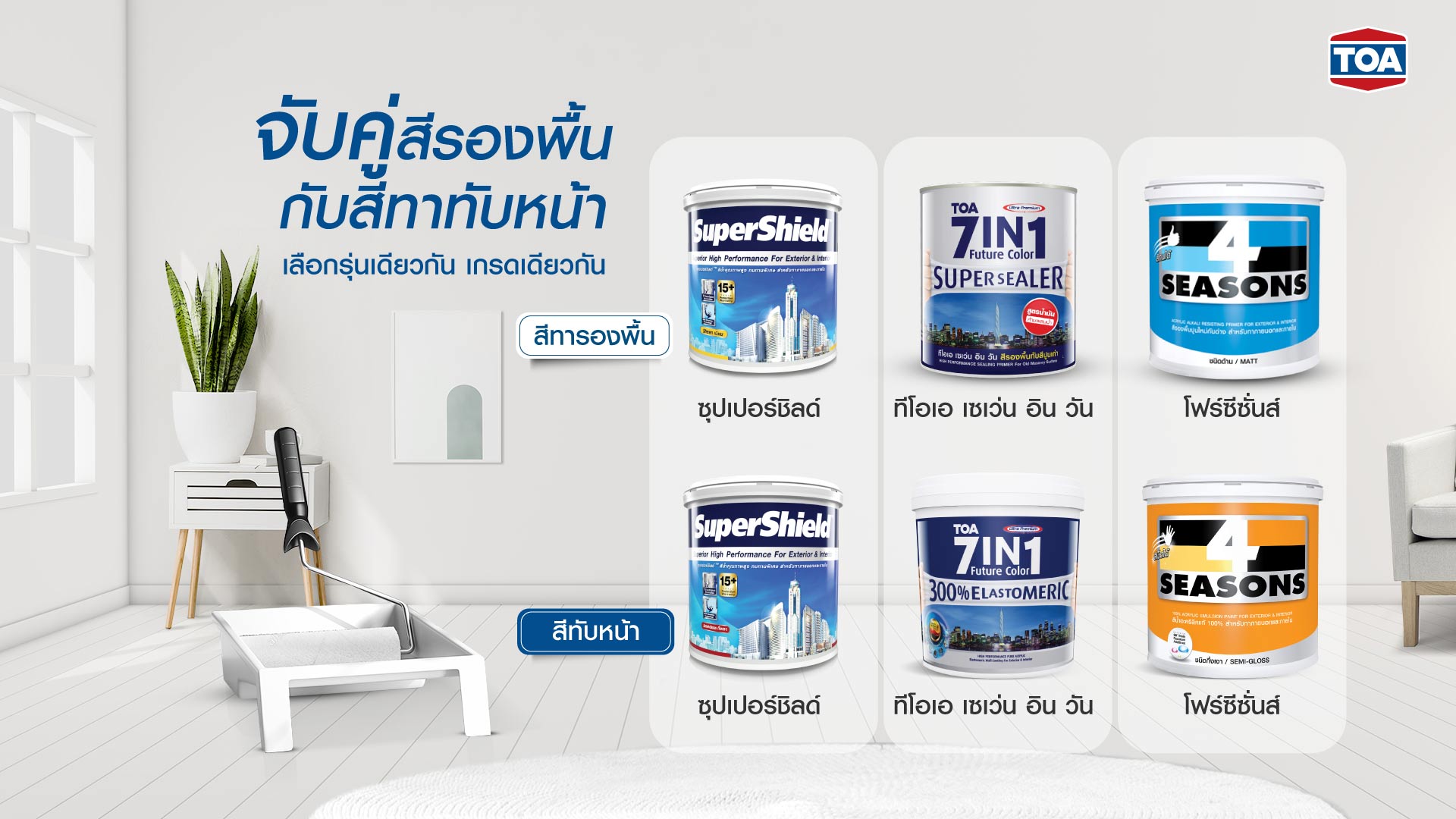 สีรองพื้น และ สีทับหน้า เลือกอย่างไร