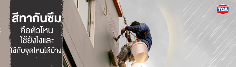 สีทากันซึม คือตัวไหน ใช้ยังไง และใช้กับจุดไหนได้บ้าง