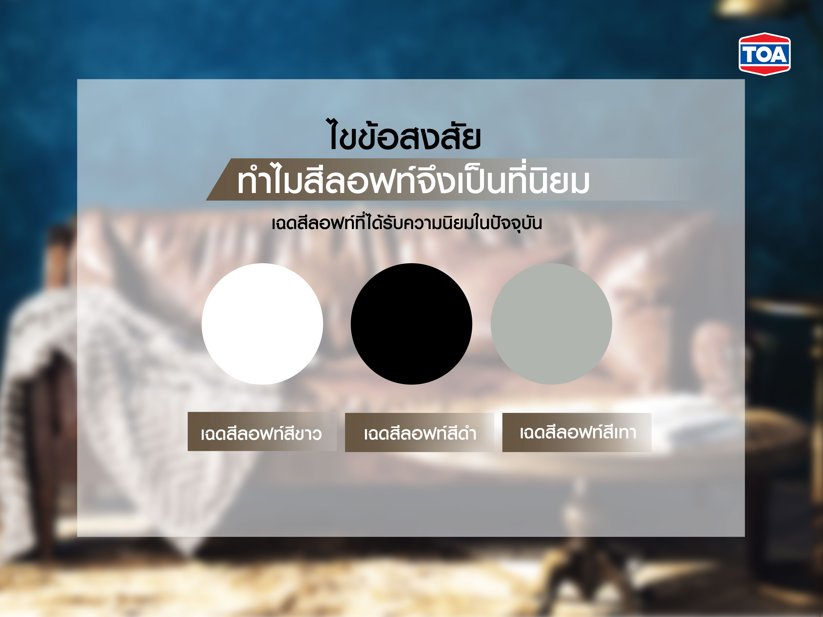  ไขข้อสงสัย ทำไมสีลอฟท์จึงเป็นที่นิยม