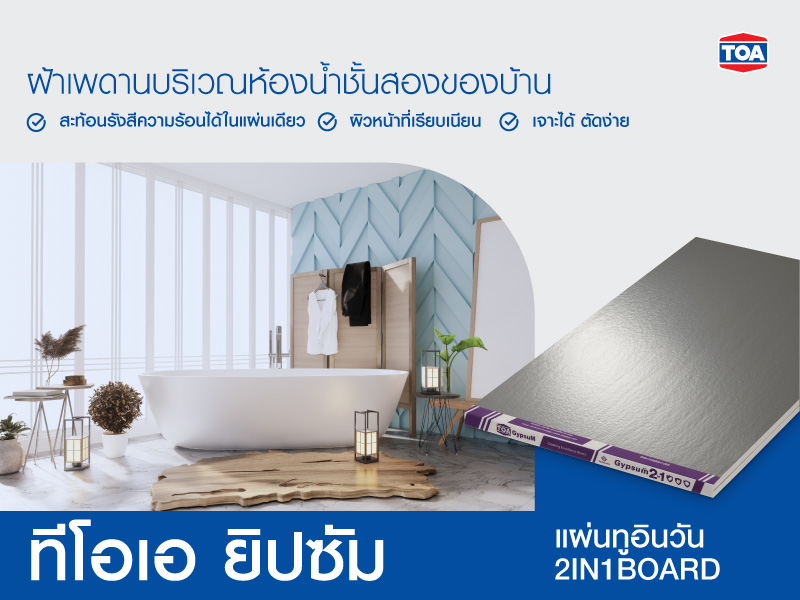 ทีโอเอ ยิปซัม แผ่นทูอินวัน