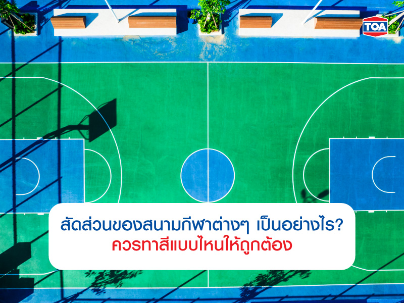 สัดส่วนของสนามกีฬาต่างๆ เป็นอย่างไร