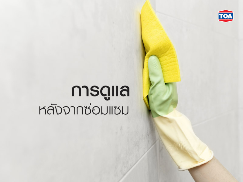 การดูแลหลังจากซ่อมแซม