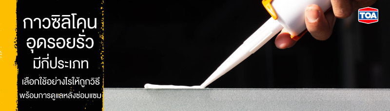 กาวซิลิโคนอุดรอยรั่ว TOA มีกี่แบบ? ใช้อย่างไรให้ตรงจุด พร้อมเทคนิคดูแลหลังซ่อม