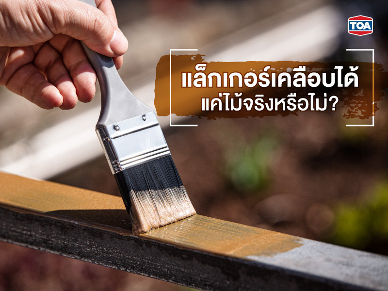 แล็กเกอร์เคลือบได้แค่ไม้จริงหรือไม่?