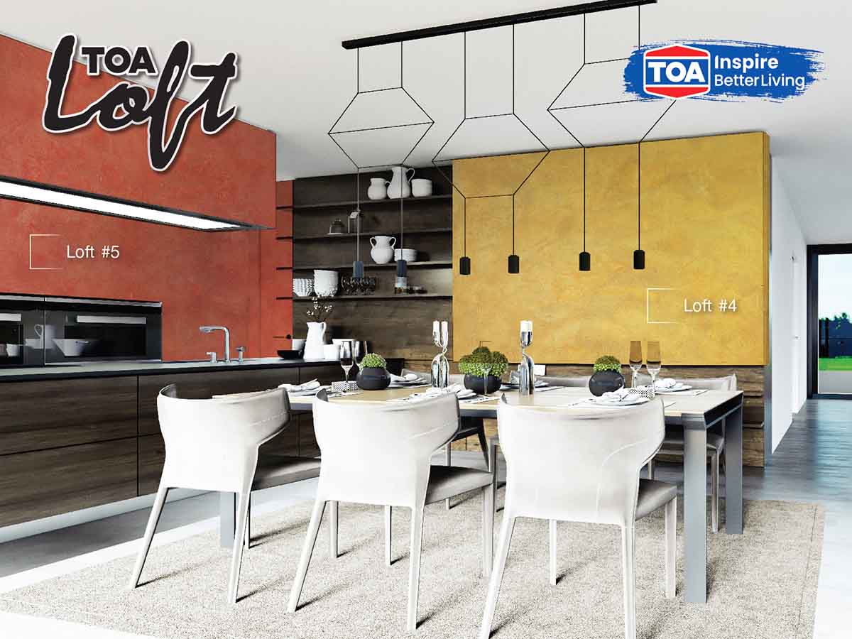 สร้างผนังสไตล์ลอฟท์ด้วย ทีโอเอ ลอฟท์ 