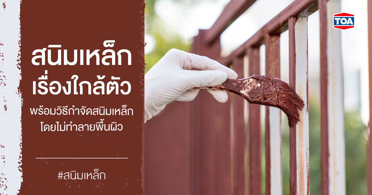 สนิมเหล็กเรื่องใกล้ตัว พร้อมวิธีกำจัดสนิมเหล็กโดยไม่ทำลายพื้นผิว