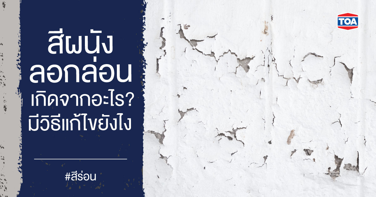 สีผนังลอกล่อนเกิดจากอะไร มีวิธีแก้ไขยังไง