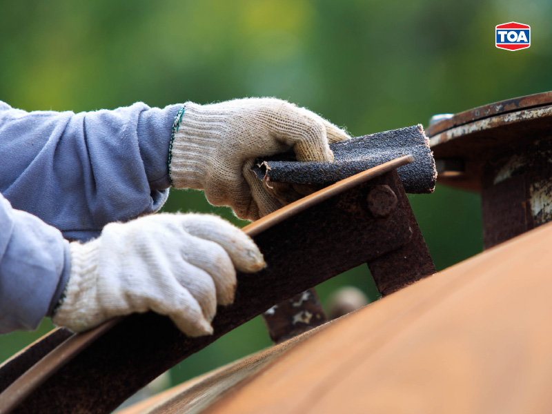 กระดาษทรายขัดเหล็กใช้อย่างไร?