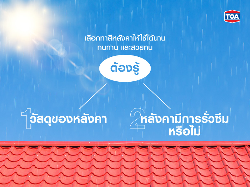 สีทาหลังคาเลือกยังไงดี