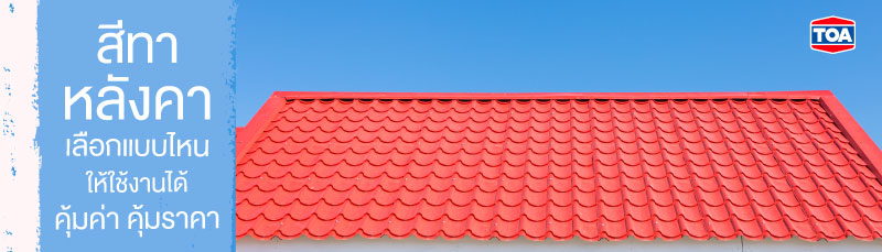 สีทาหลังคาเลือกแบบไหน ให้ใช้งานได้คุ้มค่า คุ้มราคา 