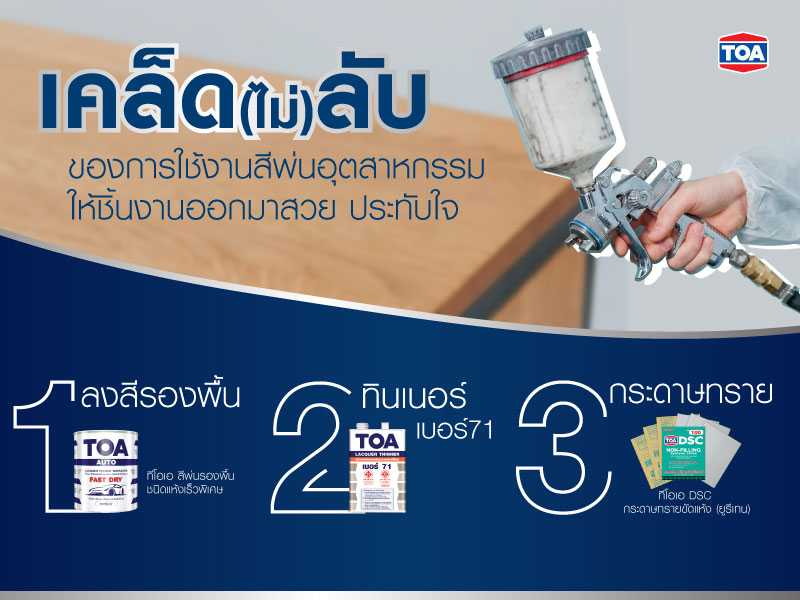 เคล็ด (ไม่) ลับของการใช้งานสีพ่นอุสาหกรรม