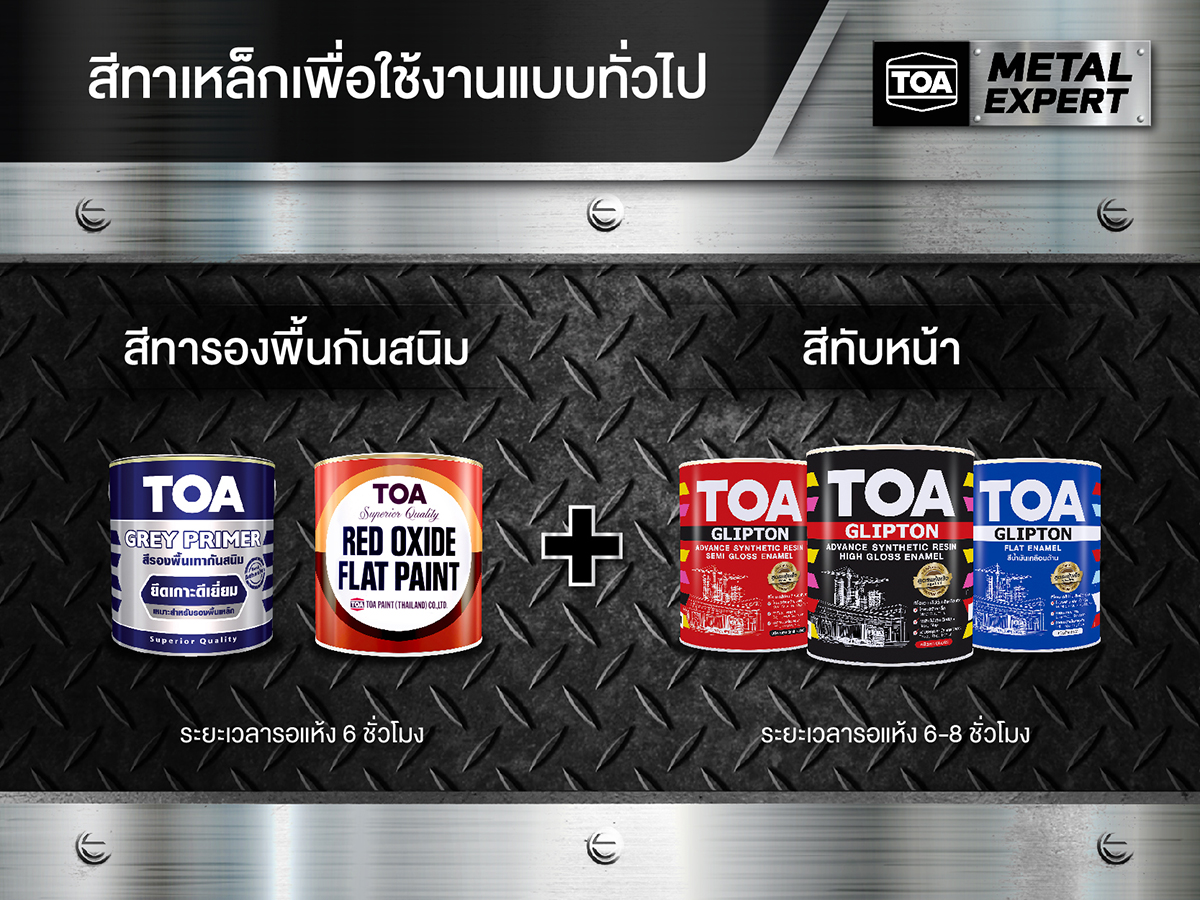 ระบบสีทาเหล็กสำหรับงานทั่วไปจากทีโอเอ