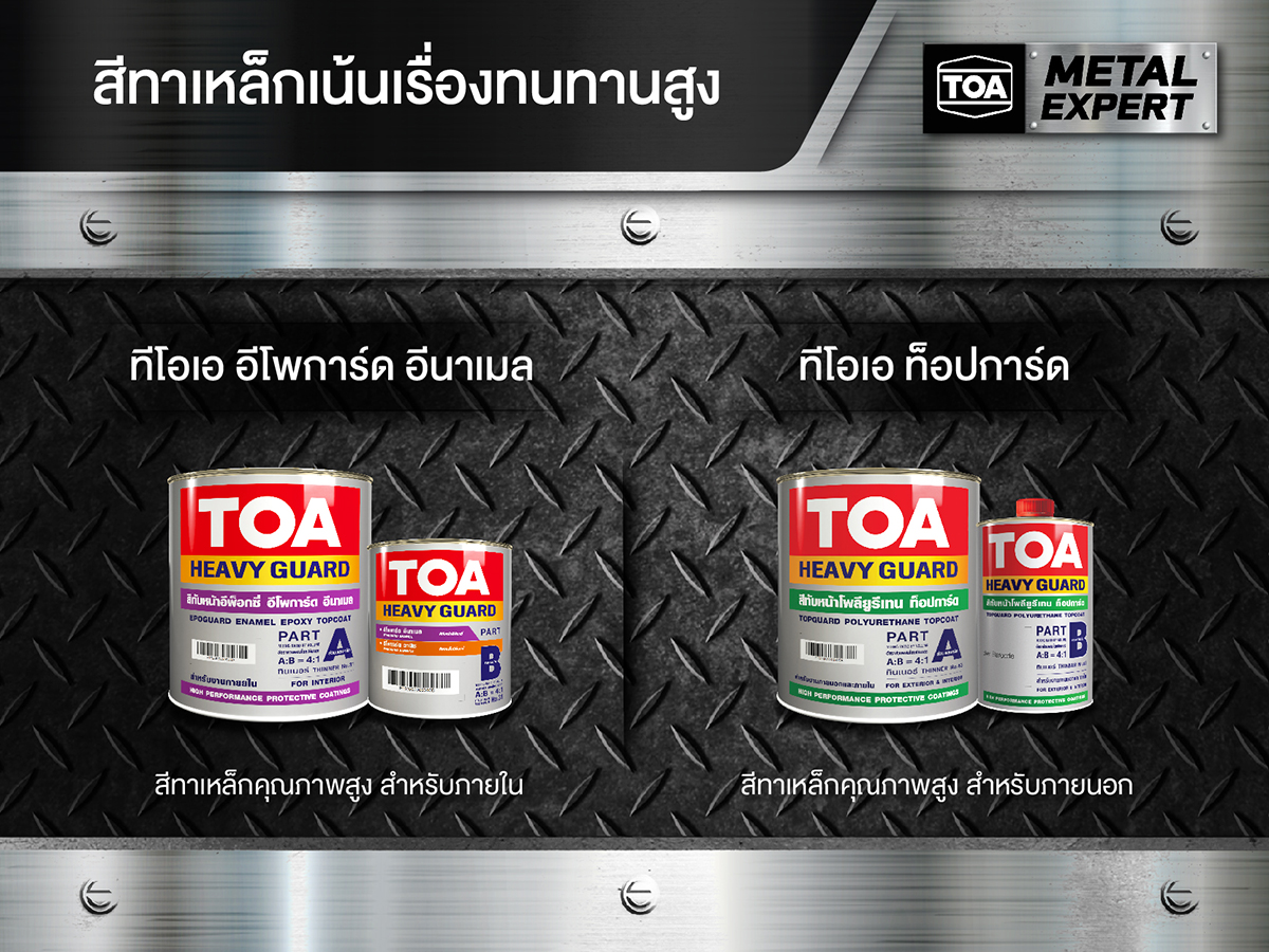 สีทาเหล็ก สำหรับงานโรงงานที่ต้องการความทนทานสูง