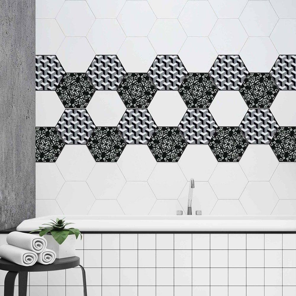 รุ่น HEXA MODERN NERO 3D DÉCOR